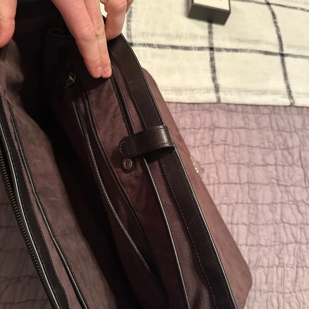 Coach Classic Black Leather Men's Briefcase - Picture 10 of 10